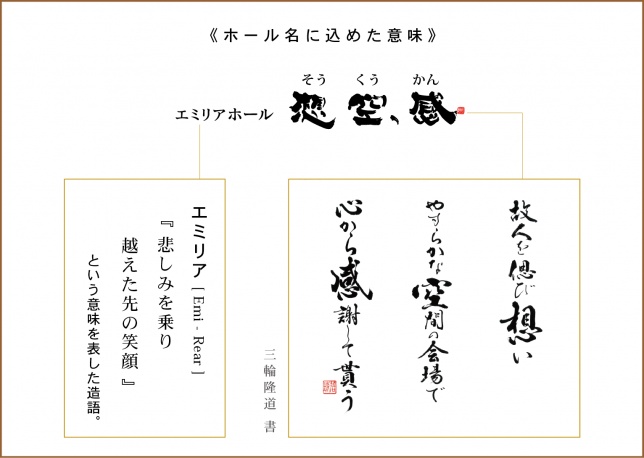 ごあいさつ 葬儀 葬式 家族葬 株 ペガサス フレンディ ｴﾐﾘｱﾎｰﾙ 想空感